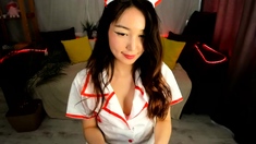 Horny japanese nurse