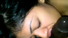 Latina Sucking Black Dick Passionately