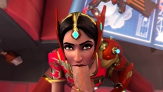 Slutty Symmetra from Overwatch Gets a Big Thick Dick